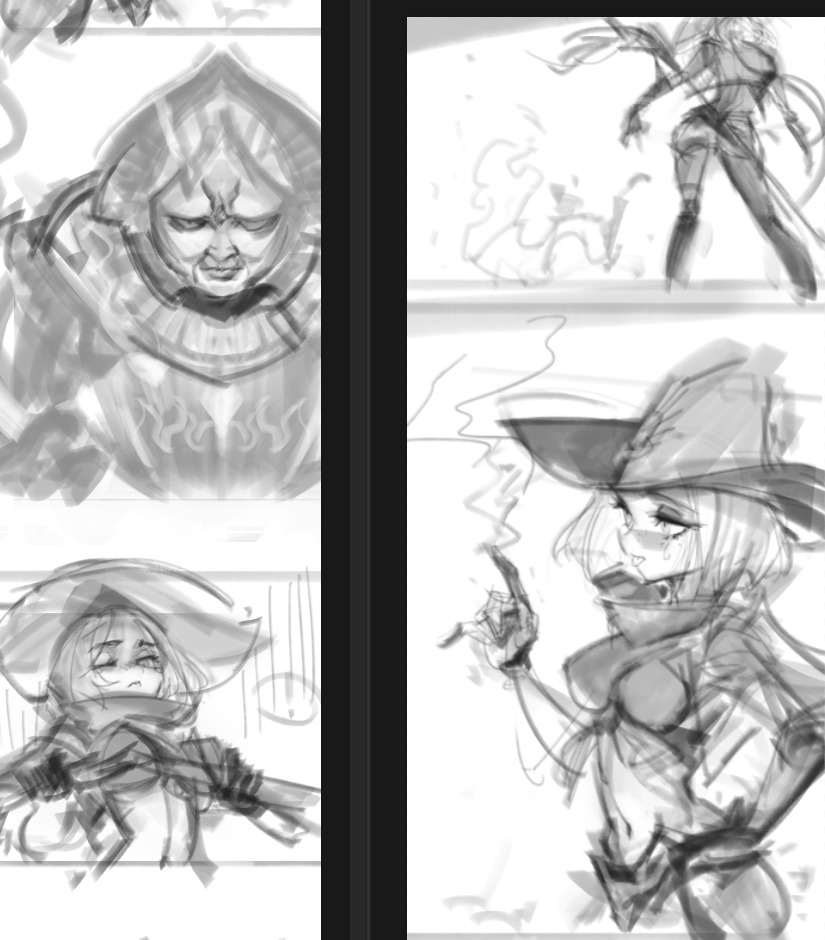 Do you have any tips for finishing a drawing? -Yes. First, create 10 drawings that you won't finish.