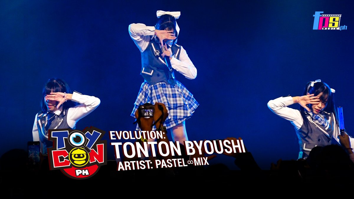 fpsmediaph's tweet photo. Watch as Philippines' Jpop cover idol group Pastel∞Mix brings their vibrant energy to the TOYCON stage with their 1st original song 'TONTON BYOUSHI'. @pastelmixinfo
https://t.co/3ZthEZCXxX
#TOYCONPH #TOYCONPHEvolution #PastelMix https://t.co/ckQLqOHNYR
