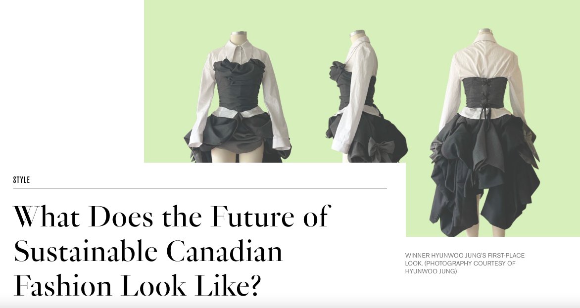 Fashion Revolution (@fash_rev) on Twitter photo Meet the three winners of <a href="/Fash_RevCan/">Fashion Revolution Canada</a> Student Upcycling Challenge! 🇨🇦♻️👗
The winning designs featured exceptional technical skills and made use of numerous types of source materials ranging from bed sheets to shopping bags.
Read more: fashionmagazine.com/style/emerging… Meet the three winners of <a href="/Fash_RevCan/">Fashion Revolution Canada</a> Student Upcycling Challenge! 🇨🇦♻️👗
The winning designs featured exceptional technical skills and made use of numerous types of source materials ranging from bed sheets to shopping bags.
Read more: fashionmagazine.com/style/emerging…