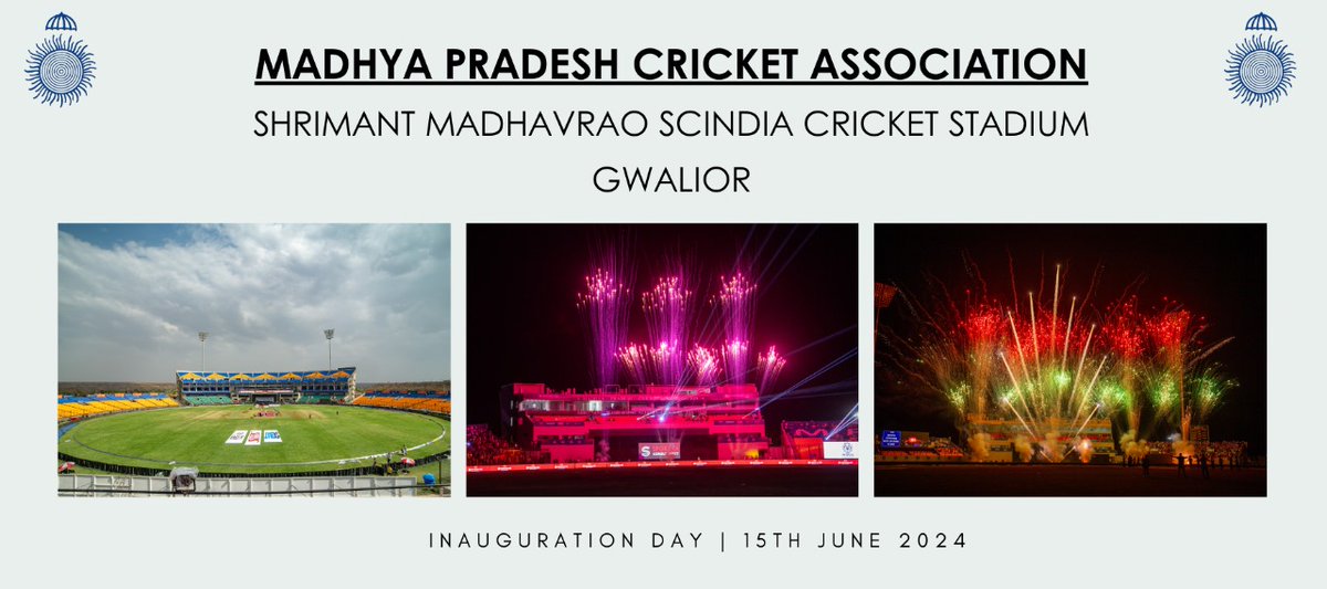 Gwalior's Cricket Legacy Enters a New Chapter with Stadium Inauguration
.
.
.
#MPCA
#2ndinternationalstadium #BCCI
#ICC #IndianCricketTeam