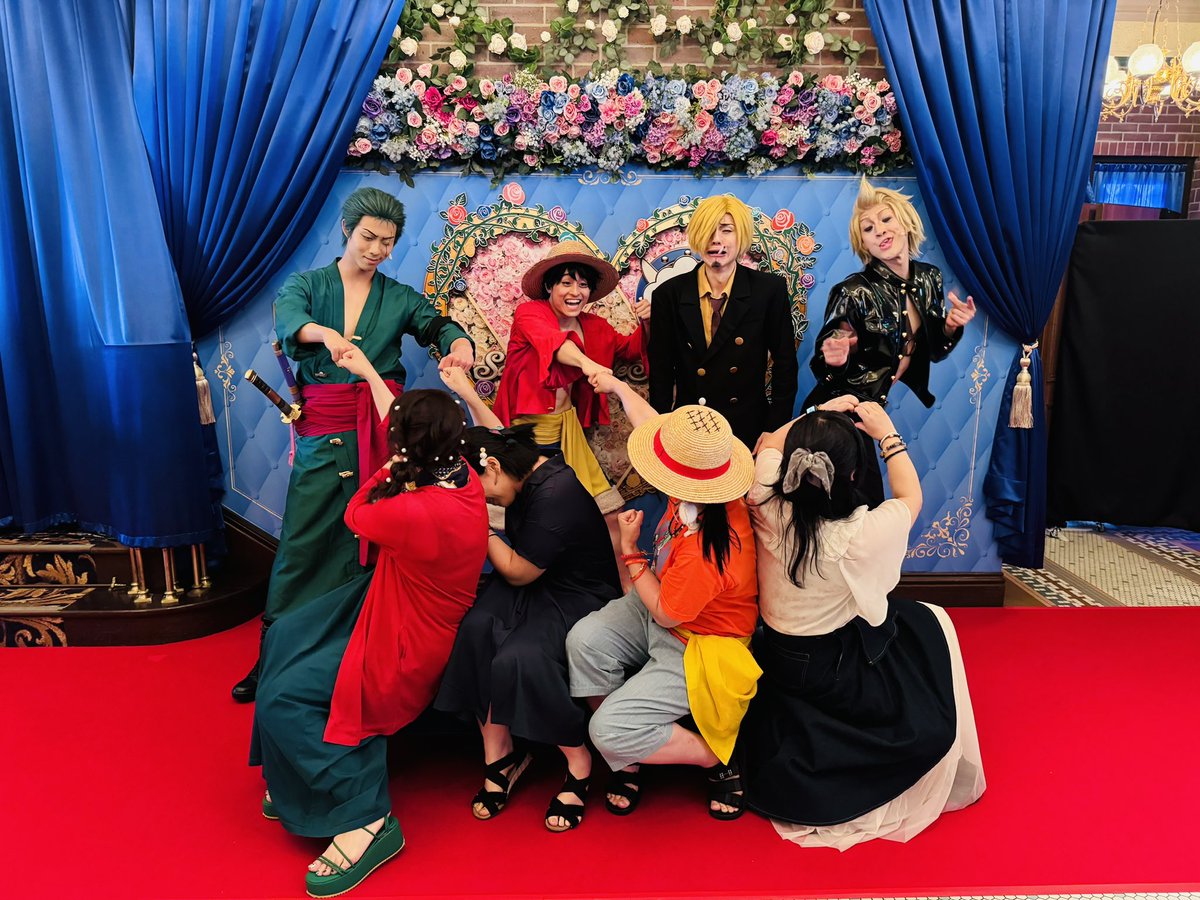 koroneko1003's tweet photo. サンレス笑いすぎてお腹痛いꉂ🤣𐤔
2人の顔あかん🤣
#USJ #USJファン #USJワンピース #ワンピース #サンジの海賊レストラン　#サンレス https://t.co/51KFcrJdp6