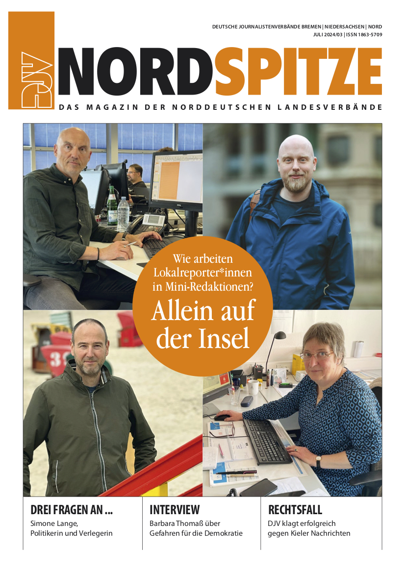 Die #Nordspitze 3-2024 ist da! Sie können das aktuelle Heft entweder als #epaper auf Yumpu yumpu.com/de/document/vi… oder als pdf auf der Website des #DJV_Nord djv-nord.de/fileadmin/user… lesen. (RG)
#medienmagazin #medien #journalismus #DJV