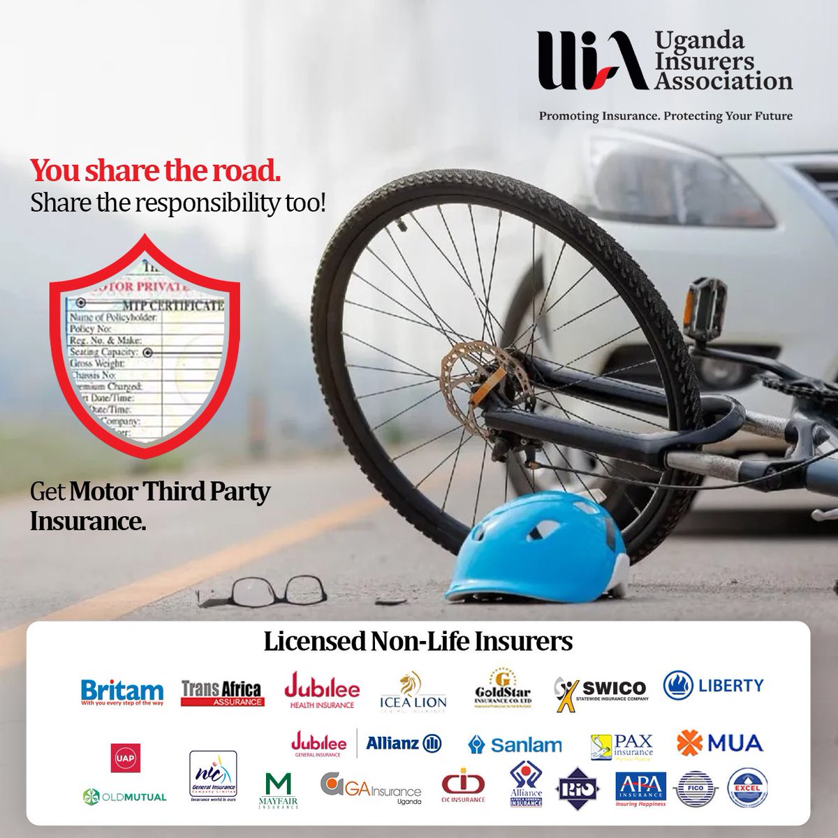 SyliviaShatra's tweet image. Protect yourself and others on the road! 

Visit any @The_UIA insurer and get your Motor Third Party insurance today. #VugaKuSure #DriveSure