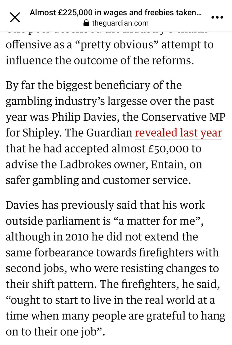 Not sure if this helps to explain the character of our local sitting "MP", so I'll leave it here so you can make your own mind up. #Bingley #Saltaire #Shipley #Baildon