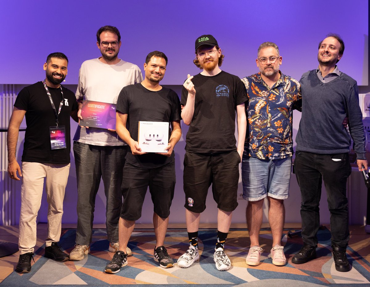 vladstorm_'s tweet image. we won an award at #XRCC hackathon in Berlin 🥳🏆
together with Jonas Jacobsen, Jonas Jülch and @InesHilz ✨