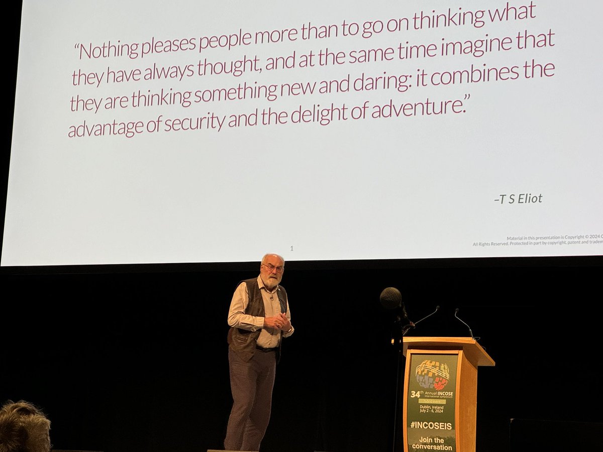 Looking forward to Dave Snowden’s keynote on Day 2 of IS2024. #INCOSEIS <a href="/WPI/">WPI</a> <a href="/wpigradstudies/">WPI Graduate & Professional Studies</a>