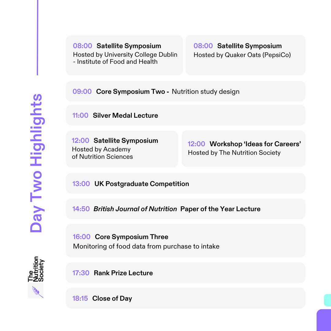 Welcome to Day Two of the #Nutrition Society Congress!

Swipe through for today's highlights➡️

Tag us in your posts and use #NSCongress24

bit.ly/3vPR5tG