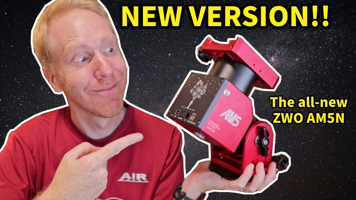zwoastro's tweet photo. 🤔What improvements have been made to the AM5N? A video from Cuiv, The Lazy Geek channel answers the question for us.
🔗https://t.co/F1YFyKc5hW
👉https://t.co/pGaOR866lX
#productreview #AM5N #AM5 #Update #zwo #astrophotography #harmonicEquatorialMount #equatorialmount https://t.co/O7pdMMZuzt