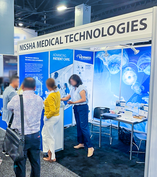 nissha_official's tweet image. #NISSHA グループのNissha Medical Technologies（NMT）がマイアミで開催された医療分野の展示会「#FIME2024」に、シングルユース（単回使用）の心電用電極などを出展しました❗️

NMTは、アメリカに本社を置き、欧米を中心に医療機器やその関連市場に高品質で付加価値の高い製品を提供しています✨