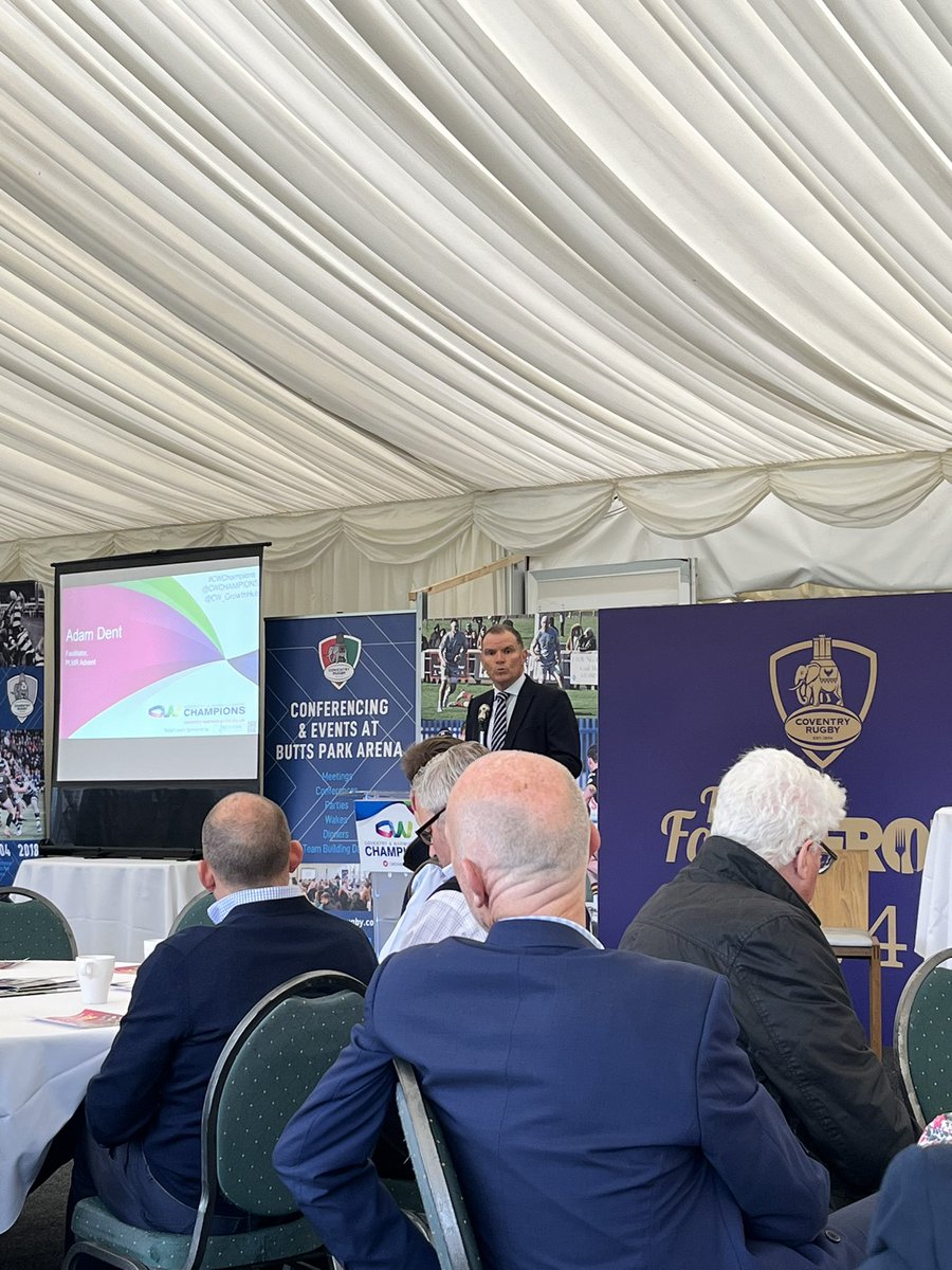 Early start <a href="/CWCHAMPIONS/">Coventry & Warwickshire Champions</a> this morning <a href="/CoventryRugby/">Coventry Rugby</a> - looking forward to hearing from our CFO Lisa Hughes <a href="/TheRSC/">The RSC</a> on her career and what the RSC does locally, regionally, nationally and internationally 🎭 
#CWChampions