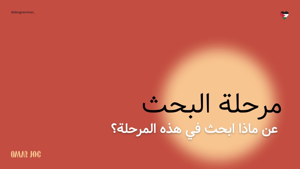 designeromar_'s tweet photo. مرحلة البحث بعد مقابلة العميل واخذ البريف 

 عن ماذا ابحث بهذه المرحلة ؟؟
@desmeet https://t.co/LNdyiEGt2l