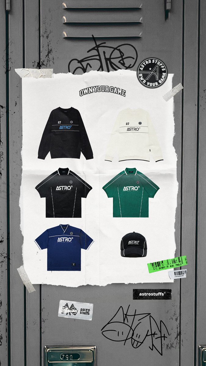 Astrostuffs “Own your game” Collection

Available Now via astrostuffs.com and LINE SHOPPING.

#OwnYourGamebyastrostuffs
#astrostuffs