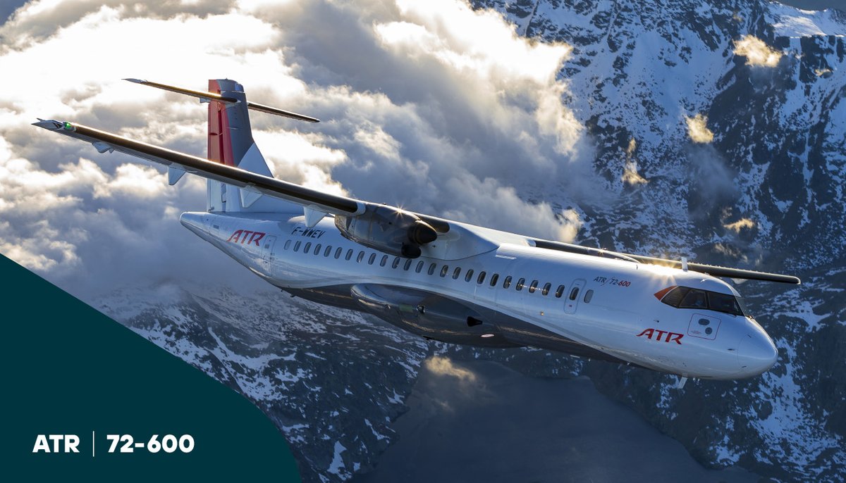 ATRaircraft's tweet photo. 🌍✈️ Discover the ATR 72-600 – the pinnacle of regional aviation! With up to 78 seats, it offers top fuel efficiency and low CO2 emissions, perfect for remote communities. Fly modern, reliable, and responsible. Learn more: https://t.co/gxIheBnvzR #FlyExtraordinary #ATR #ATR72600 #Avgeeks #Turboprop