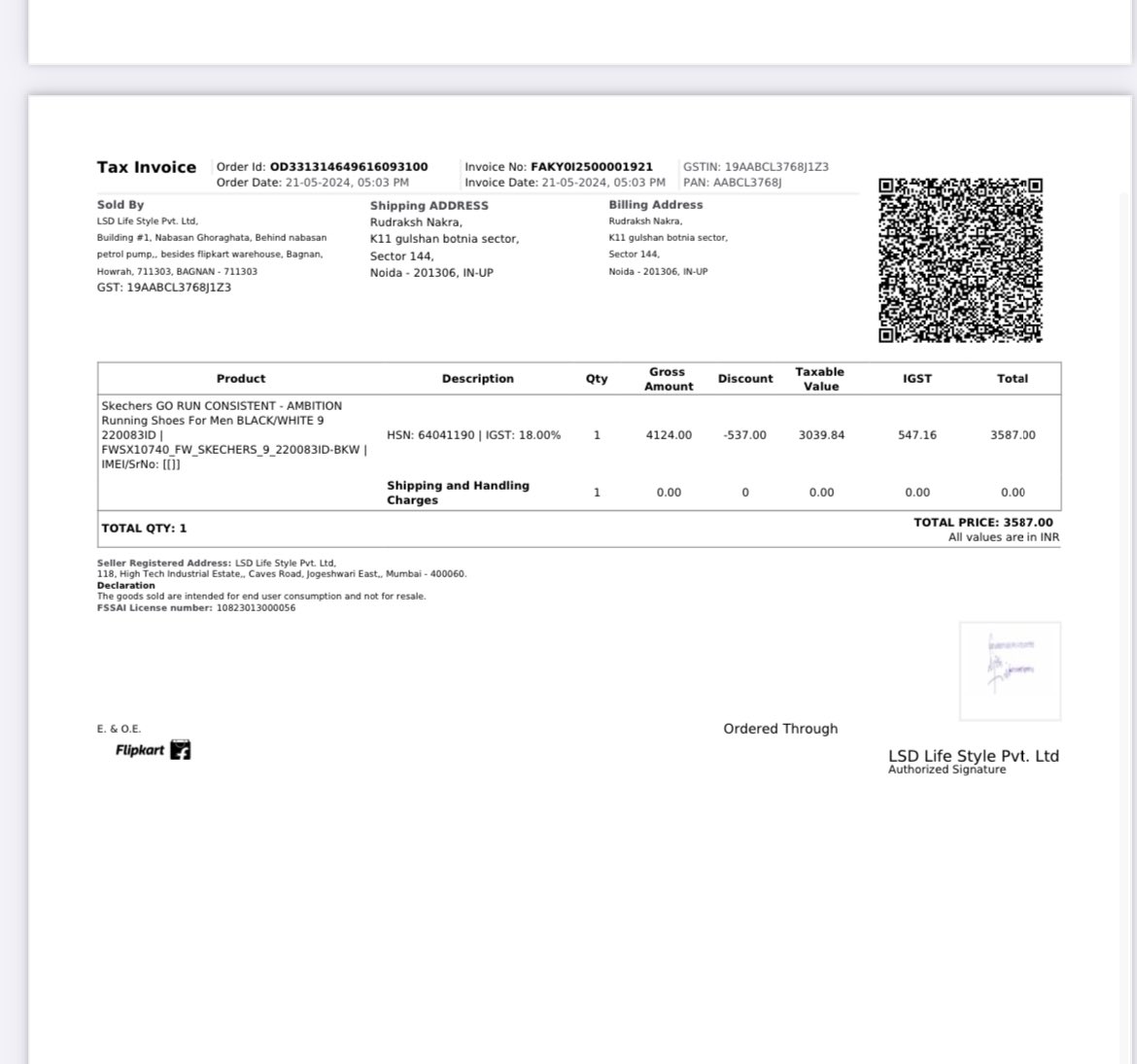 NakraHitesh's tweet image. @SkechersIndia