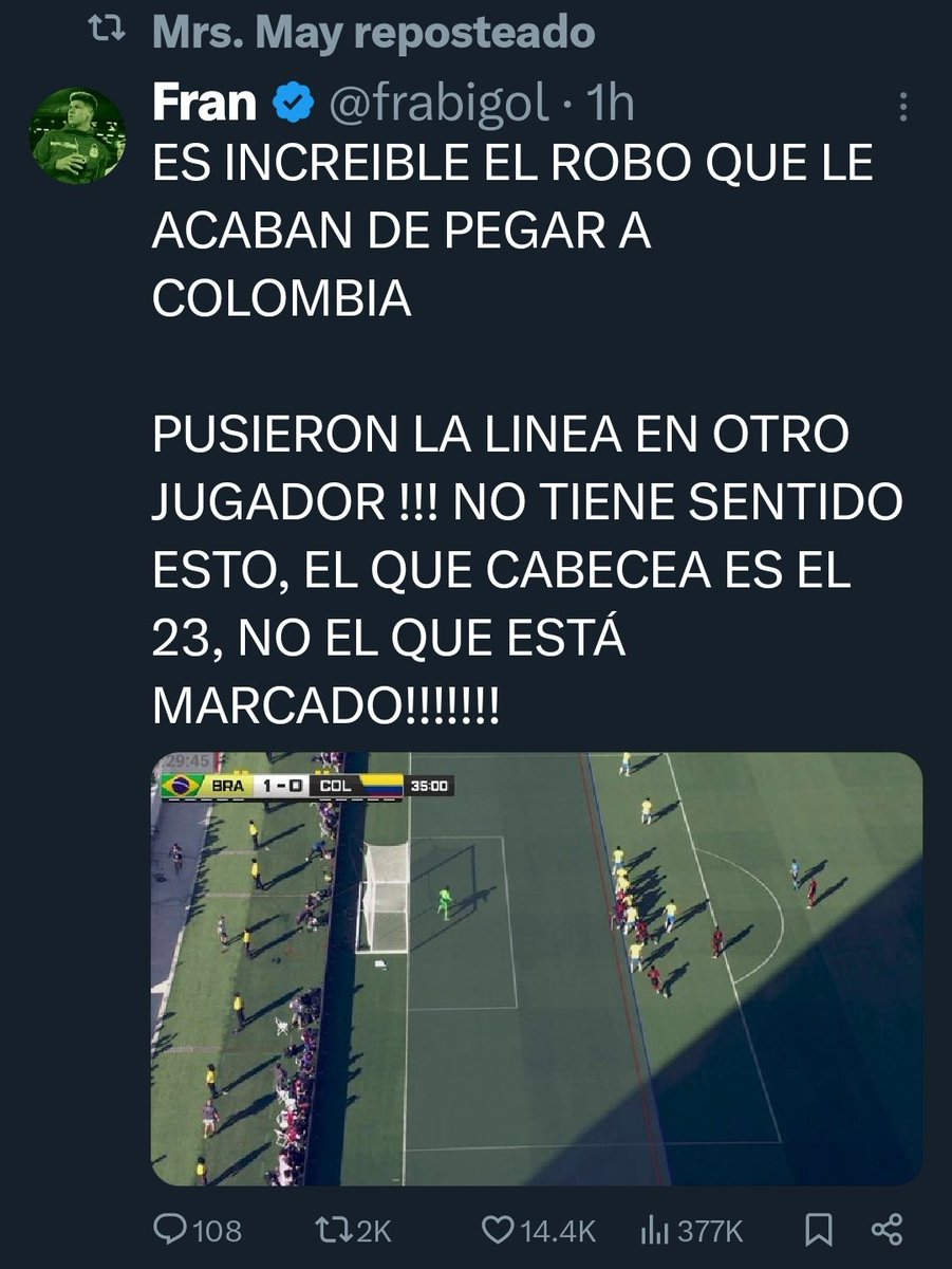 oquendomanuel's tweet photo. Señores @CopaAmerica así no es... https://t.co/YrEl9dsV7r