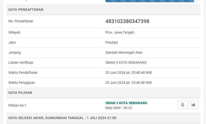 Pelaksanaan pendaftaran PPDB 2024 dimulai tanggal 24-27 Juni 2024 dari jam 06:00-23:59, tapi ini CPD daftar pada jam 05:40:48WIB bagaimana ini <a href="/pdkjateng/">Dinas Pendidikan & Kebudayaan Provinsi Jawa Tengah</a> <a href="/provjateng/">Provinsi Jawa Tengah</a> <a href="/poldajateng_/">Polda Jateng</a> <a href="/SemarangSpkt/">SPKT Polrestabes Semarang</a>