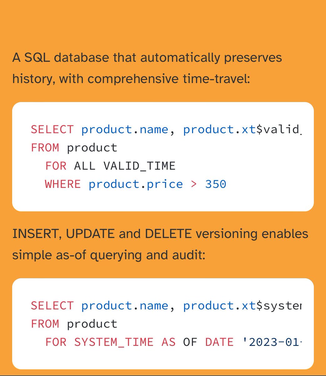 thegeeknarrator's tweet image. What does Immutability mean when it comes to a database?

What are the benefits?

How would the internals change?

Excited to release the next episode on The GeekNarrator podcast featuring @xtdb_com. @malcolmsparks
 and @refset share insights into the #XTDB database.

Check it…