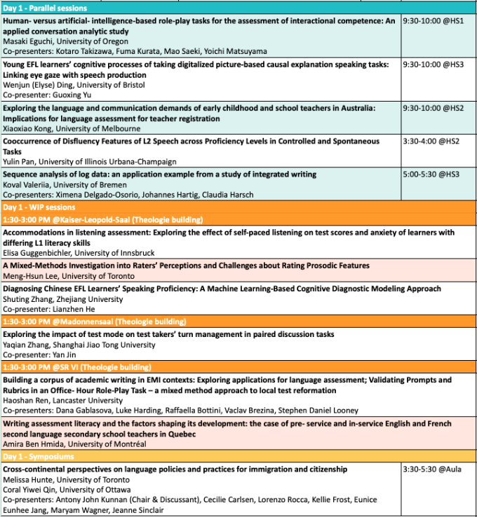 Check out the presentations from ILTA GSA members on the official Day 1 (Wednesday, July 3) of #LTRC2024