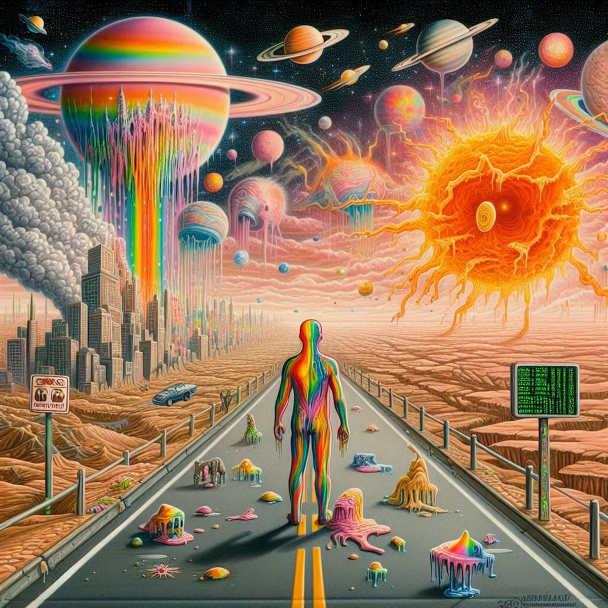 GM dear Earthlings

Witness the chilling tale of "The Quantum Cataclysm," where mad scientist Max's quest to control space-time leads to a reality-melting disaster. 

1/1

Price: 0.0123 $ETH

On 🔥Hangar 2🔥

Curated by dear <a href="/saucebook/">Mark Kelly</a> 

#MarsCitizen #Alien_Designer #NFTFam

📎👇