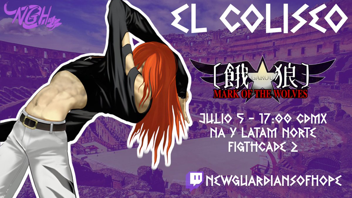 NGH_oficial's tweet photo. 🐺Lobos en el Coliseo 🐺

Revivimos (otra vez) y esta vez con un torneo de Graou. Abierto para Norteamérica y Latam norte. Participa y se el ultimo en pie en el Coliseo. 

🗓️Julio 5, 17:00 CDMX
✍️inscripción: https://t.co/t7aSGGldgO

#figthcade #GarouMarkoftheWolves https://t.co/E62drowFai