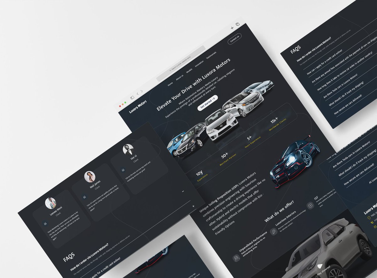 ms_fayvuh's tweet photo. Entry submission for @RavworkInc design challenge.
I design a landing page for a car manufacturing company named "Luxora Motors"
https://t.co/jYeMASjlB9

#ravwork #DesignChallenge #ravworkinc #productdesign #landingpage #uiuxdesign #uiux #figma #graphicdesign https://t.co/hhx8pgBuiW