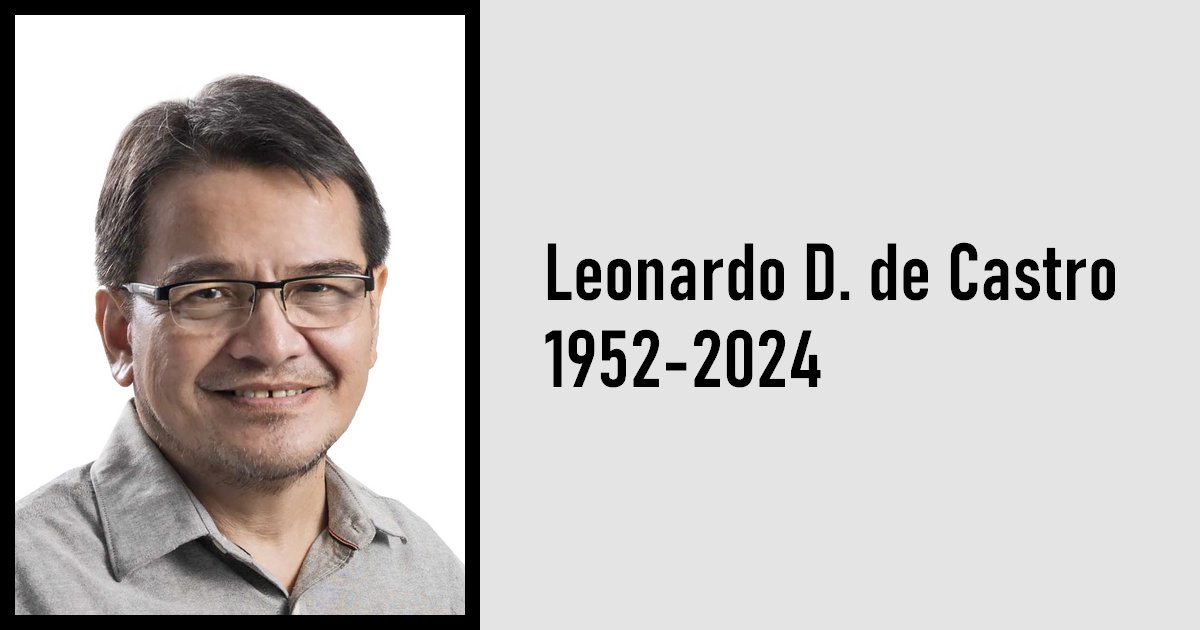 Asian Bioethics Review (@asianbioethics) on Twitter photo Leonardo D. de Castro, 1952-2024
Obituary by Alastair V. Campbell: link.springer.com/article/10.100…
#Bioethics #Grateful <a href="/NUS_CBmE/">NUS Centre for Biomedical Ethics</a> <a href="/Official_UPD/">UP Diliman</a> <a href="/UP_CSSP/">CSSP</a> <a href="/DOST_PCHRD/">DOST PCHRD</a> Leonardo D. de Castro, 1952-2024
Obituary by Alastair V. Campbell: link.springer.com/article/10.100…
#Bioethics #Grateful <a href="/NUS_CBmE/">NUS Centre for Biomedical Ethics</a> <a href="/Official_UPD/">UP Diliman</a> <a href="/UP_CSSP/">CSSP</a> <a href="/DOST_PCHRD/">DOST PCHRD</a>