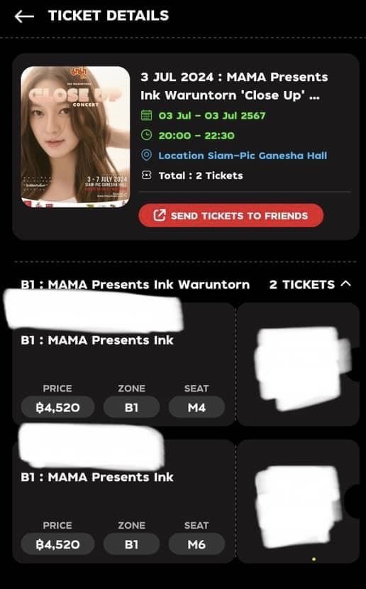 Pitchafai18's tweet photo. เพื่อนฝากปล่อยค่ะ
วันที่ 3 กค โซน B1
ใบละ 3800

นัดรับหน้างานได้นะคะ
 #InkWaruntornCloseUpConcert https://t.co/Lb8jPK3pse