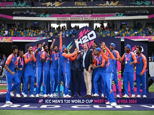 ANI's tweet photo. Team India will return to the country on July 4, a special flight carrying the team will land in Delhi early morning

The team's departure from stranded was delayed by Hurricane Beryl.

The flight arranged by BCCI's Jay Shah will also carry the  members of Indian media who were stranded in Barbados

(File photo)