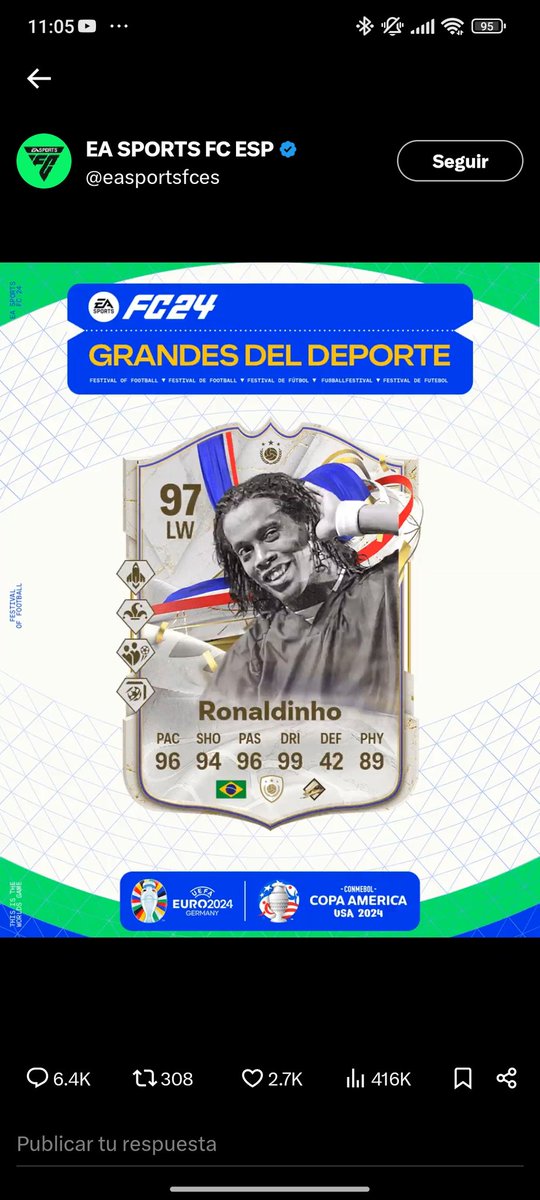 Deiby54's tweet photo. @easportsfces Siuu https://t.co/6rHFmnNAeO