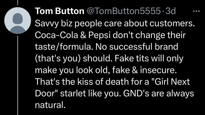 I&rsquo;m on fire today here on Twitter but idgaf. Here&rsquo;s another person comparing a woman&rsquo;s body to objects