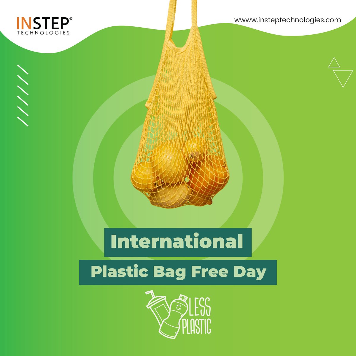 instepoffice's tweet image. Carry your own future, ditch the plastic! Celebrate a cleaner planet with reusable bags. #InStepTechnologies

#PlasticBagFreeDay #PlasticFree #EcoFriendly #ReusableBags #ZeroWaste #SustainableLiving #PlasticBagFreeDay #SaveThePlanet #GoGreen #EnvironmentallyFriendly #ReduceReuseR