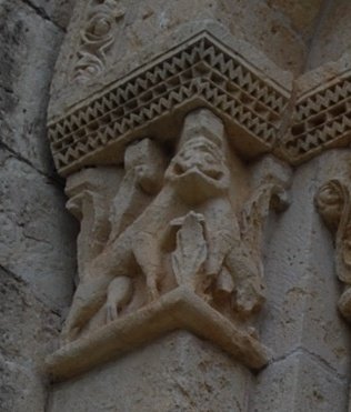 Dpujado77's tweet photo. Capitell exterior i #capitell interior de l'absis de Santa Maria del castell dels #Santmartí, #SantMartíSarroca, #Penedès.
Són dos dels QUARANTA QUATRE capitells #romànics que decoren l'absis. "Se'ns dubte, el millor de les terres catalanes" Puig i Cadafalch, 1906.
#Patrimoni https://t.co/aUb4v0U5Rc