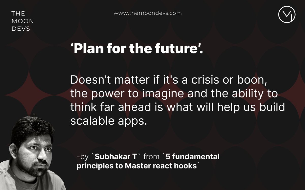 themoondevs's tweet image. Huge shoutout to our founder @kar_thinker for his expertise in this article! 🙌
#ReactDevelopment #CustomHooks #CodeCleanliness #DeveloperTips #TechInsights #ReactJS #FrontEndDevelopment