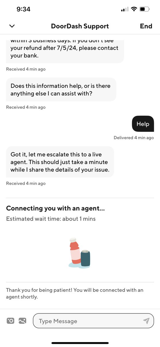 MissLoNicole77's tweet photo. WOW @DoorDash  are you guys serious? 2 FAILED deliveries today. Reached out many times already. And this is what I get ??!?? AND I am currently waiting once again to chat with an agent! Shady sh*t with you guys these days! https://t.co/q7pipIyB9h