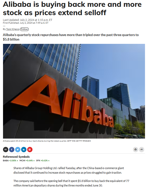 Robert46989257's tweet photo. imagine. the eastern communists are more investor oriented then western capitalists. what a time to be alive.
they buy back record amounts at LOWEST prices. what a concept !!
$BABA $JD $NVDA $TSLA $META $AAPL #StockBasedCompensation #FinanceJournalismClownshow https://t.co/DR992WeaTS