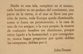literlandweb1's tweet photo. Poema de John Donne que #Hemingway empleó a modo de prefacio en "Por quién doblan las campanas". https://t.co/LMAa1GO0ri