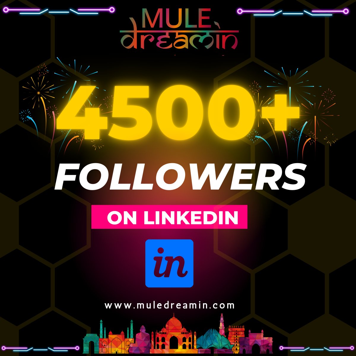 🚀Dear #Muleys #Trailblazers, 🚀

✨We are thrilled to announce that our <a href="/muledreamin/">Mule Dreamin</a>  community has grown to 4,500 + family members on LinkedIn! This milestone is a testament to the incredible support, engagement, and passion each of you brings✨

#muledreamim24 #mulesoft