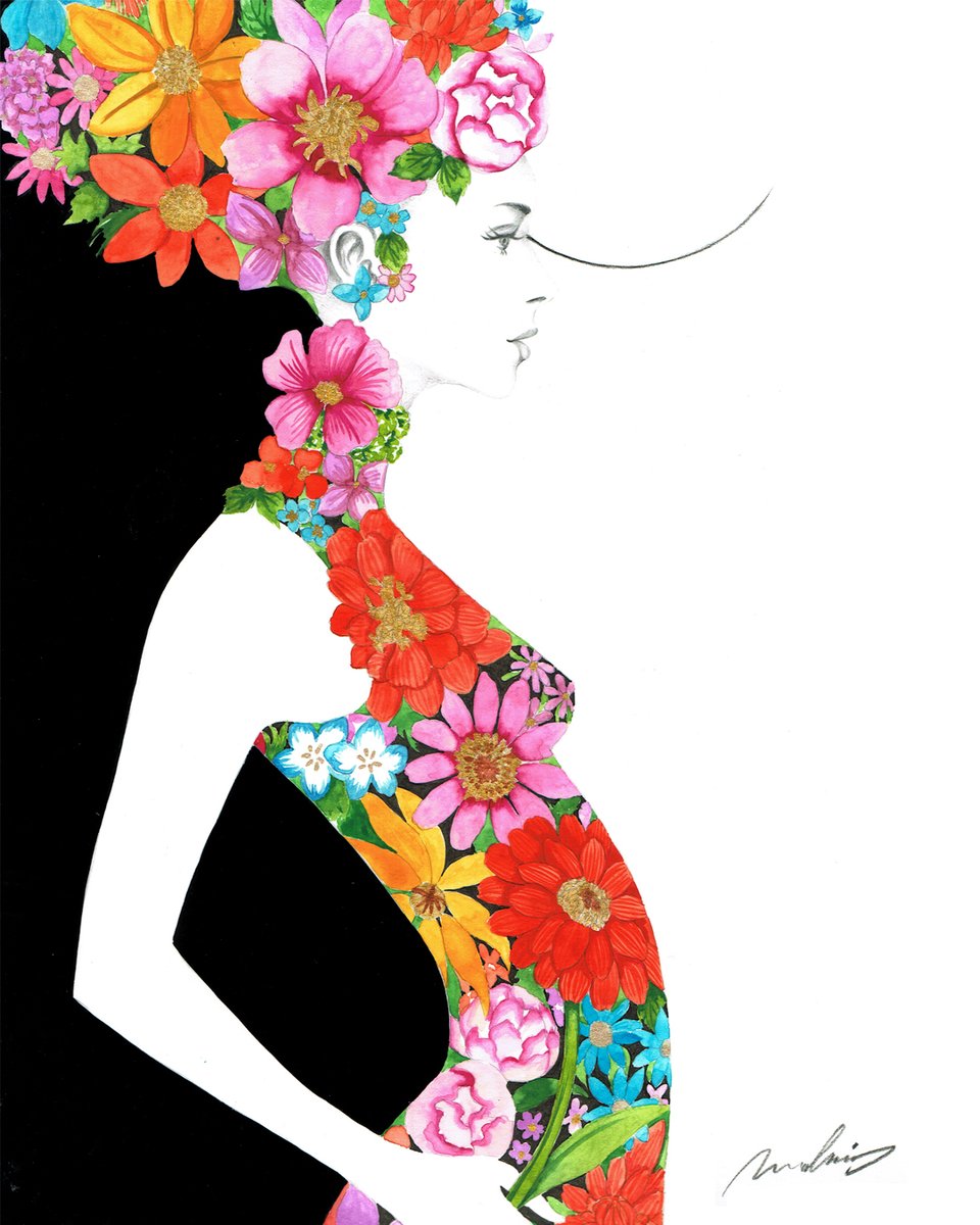 artist_makino's tweet photo. Random flowers #アナログ絵 https://t.co/BXt7xH7mSz