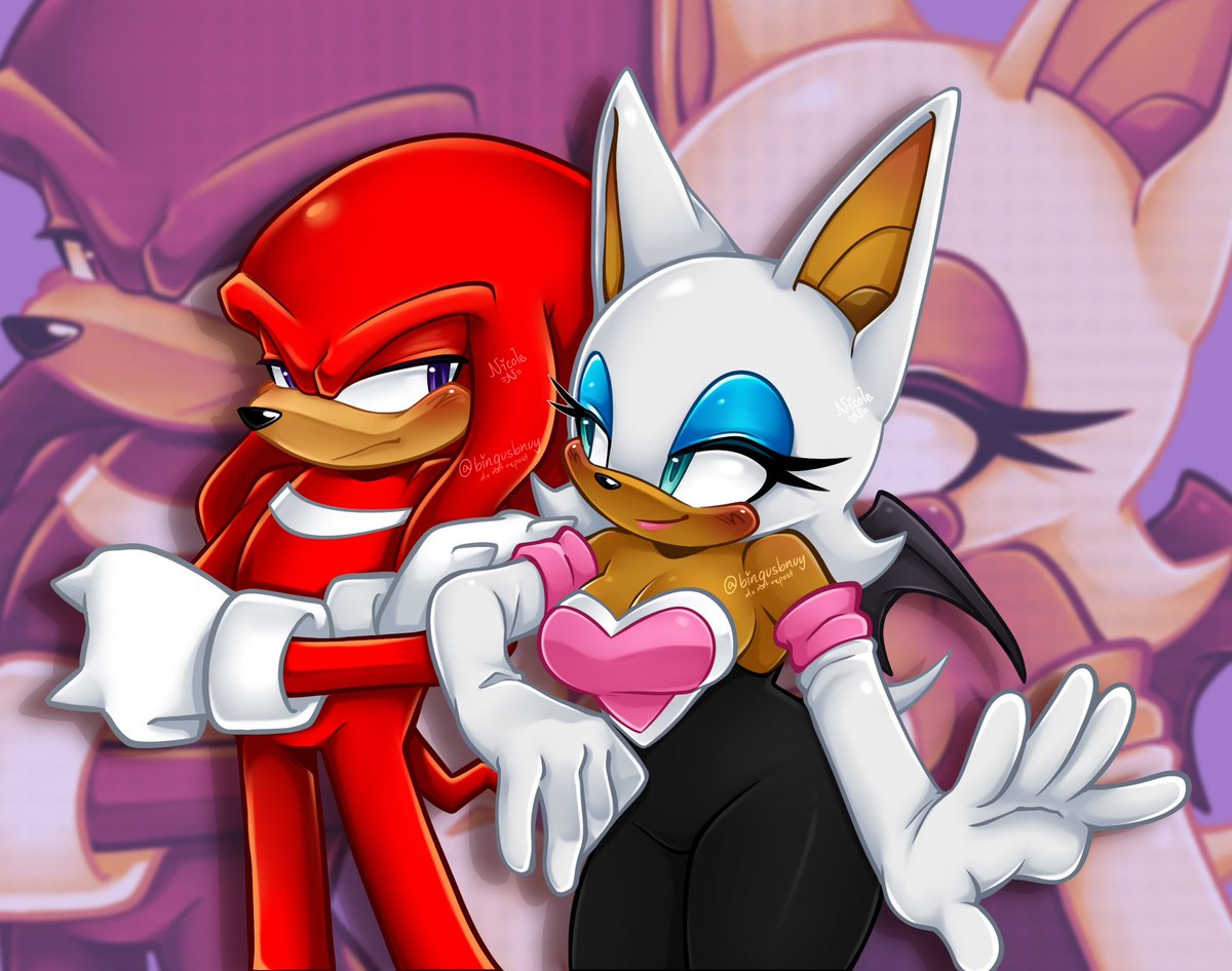 bingusbnuy's tweet photo. Knuxouge fanart cuz it’s about time I drew them 🤍❤️ https://t.co/uYsQGtxBnk
