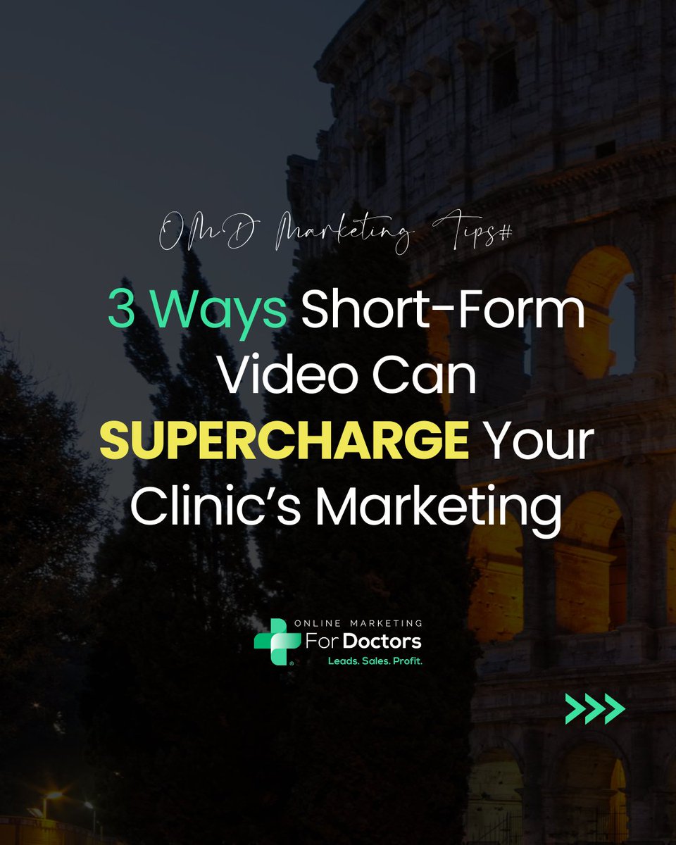 OMDGlobal's tweet image. 📹📷 #Shortformvideo is taking over social media! From Instagram Reels to TikTok and YouTube Shorts, these quick, engaging videos are everywhere. But should your clinic join the trend? Absolutely!

Need help creating your content strategy? Our team at is here to support you.