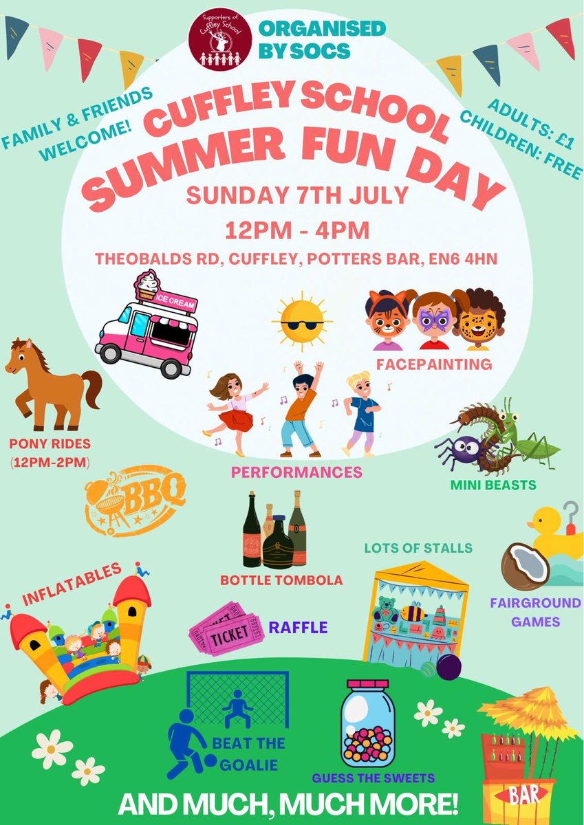 Looking forward to our Summer Fun Day on Sunday. See you there!