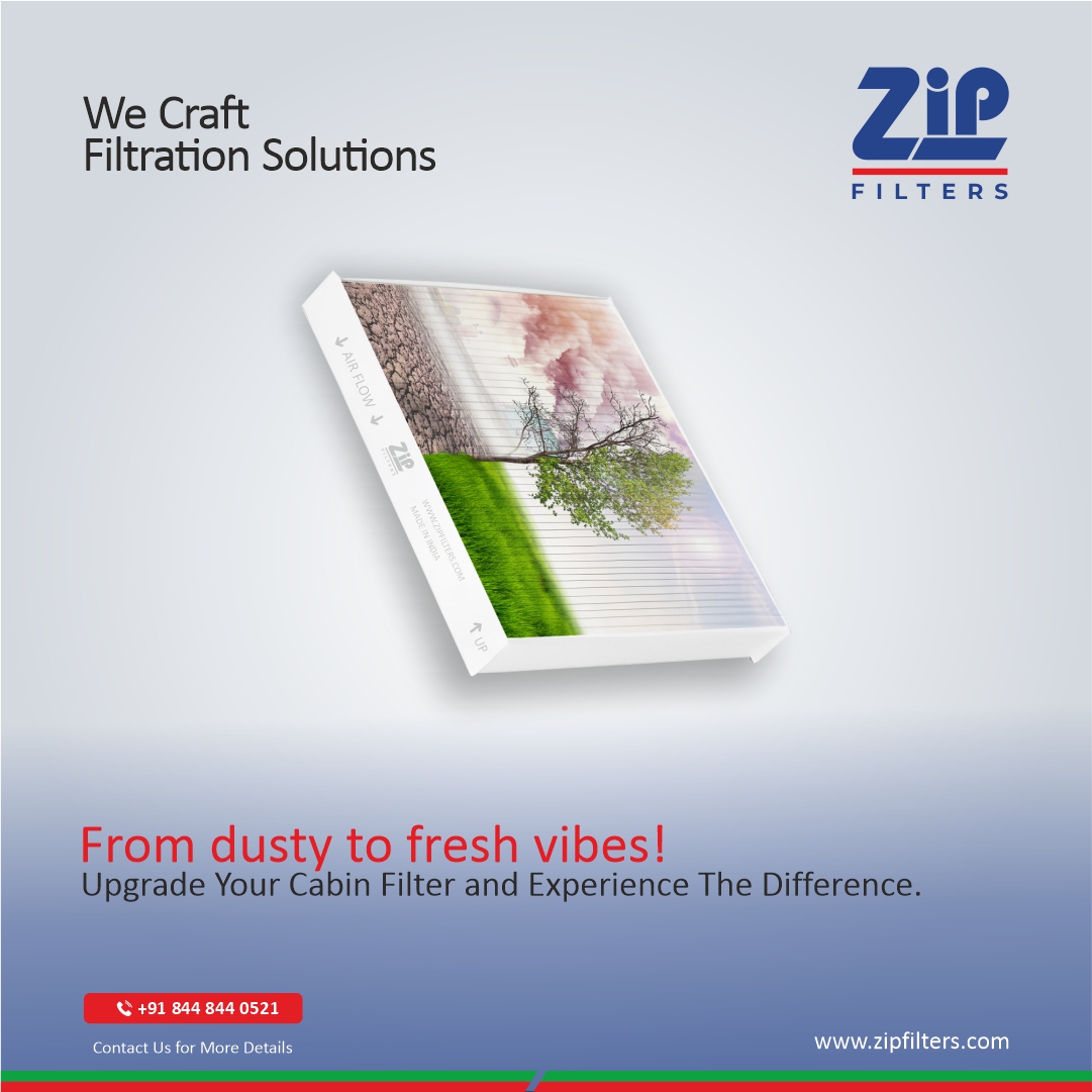 ZipFilters's tweet photo. From dust to fresh vibes! Upgrade your cabin filter with Zip
Filters and feel the difference. Enjoy cleaner air and a healthier ride
every time.

#ZipFilters #CabinFilters #FreshVibes #CleanAir
#HealthyDrive #UpgradeYourRide #FilterExperts #AirQuality
#AutomotiveFilters https://t.co/0m1SJUqLSl