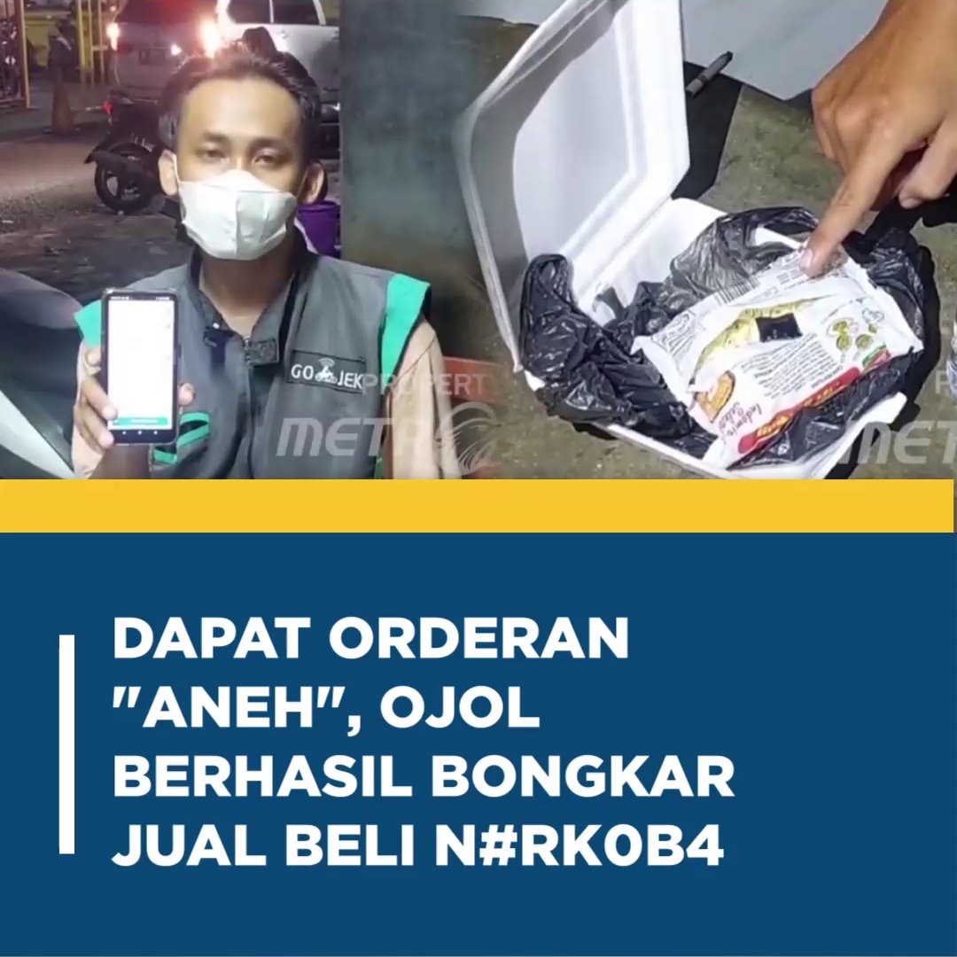 Metro_TV's tweet photo. Seorang pengemudi ojek online (ojol) melapor ke polisi setelah menerima order pick up mi instan yang ternyata berisi sabu.

#ojol #polrespalmerah #orderan #ojekonline #jakartabarat #kampungambon https://t.co/akfLzsKS2C