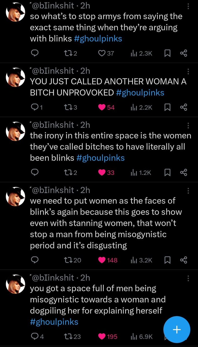 thvsnaz's tweet photo. Blinks are finally realising the hypocrisy within ghoulpinks and calling him out. https://t.co/bYaayJTvR9