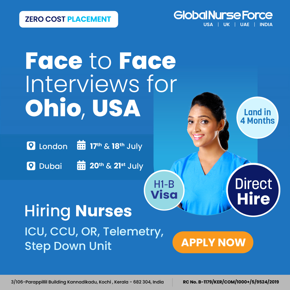 We're hosting face-to-face interviews for Ohio, USA, in London and Dubai. 

Do you have:
➡️A Nursing degree?
➡️6 Years of Experience
➡️A valid NCLEX-RN license?
➡️VisaScreen received (or applied)?
👉Click the link to apply zurl.co/IgIL  
#usanurse #RegisteredNurse