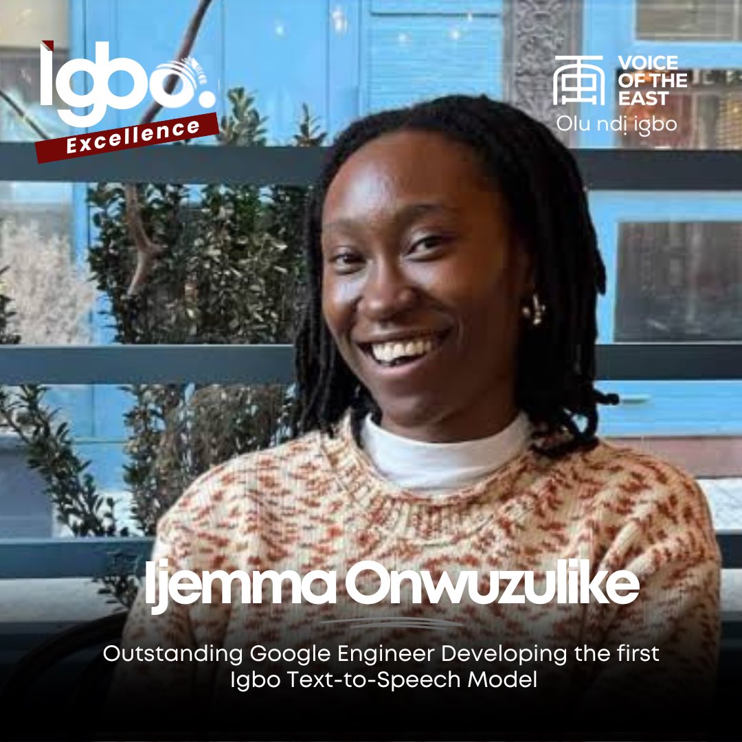 VoiceOfTheEast's tweet photo. Google Engineer Ijemma Onwuzulike Develops Groundbreaking Igbo Text-to-Speech Model

In an exciting development for language technology, Ijemma Onwuzulike, a software engineer at Google, has announced the creation of the first Igbo speech-to-text model. Known as IgboSpeech, this Automatic Speech Recognition (ASR) model is specifically designed for Igbo language, showcasing a Word Error Rate (WER) of 29.

Onwuzulike shared a preview of IgboSpeech on social media, highlighting its potential to revolutionize the way Igbo language is processed and understood by technology. “The first Igbo speech-to-text model is here!” she exclaimed in her announcement. She emphasized the team’s commitment to further refining the model and plans to release it alongside the Igbo API.

This development marks a significant step forward in the preservation and promotion of the Igbo language, offering new opportunities for integration into modern technology and digital platforms.

Stay tuned for more updates on this pioneering project as it continues to evolve.