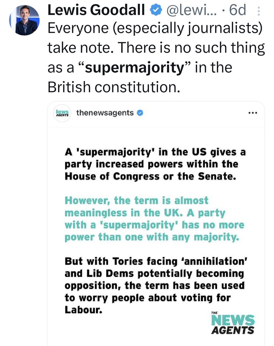 ProudGranny24's tweet photo. Hey @BorisJohnson 

There is no such thing as a #Supermajority 

But we wouldn't expect you to tell the truth #LostCause 

Image via @lewis_goodall https://t.co/fh3QGUjrfP