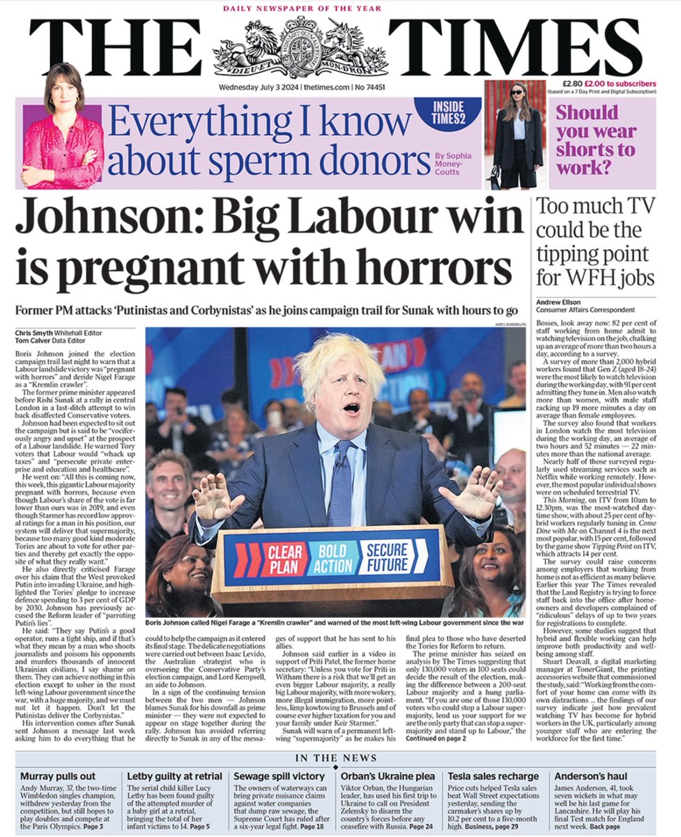 WayneIAVAM's tweet photo. #TheTimes
Boris's latest love child. Can't he keep it under wraps for one minute? https://t.co/D0IqoHXhnc