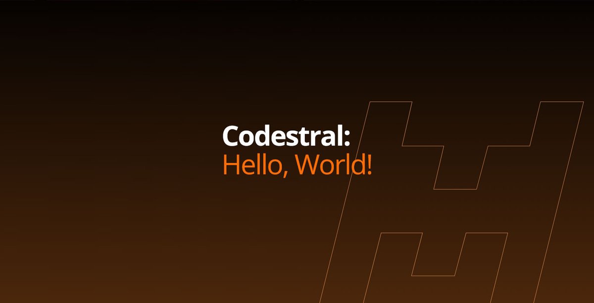 aifordevelopers's tweet photo. Hey there AI Dev!

I just wanted to share this cool AI coding assistant tool I found. There's this new AI coding tool called  Codestral, created by Mistral AI and released on May 29th, 2024, by a company from France. #AI #AICoding#DeveloperTools
#Coding
https://t.co/pmXDp4C0gQ https://t.co/2ojgybAkTL