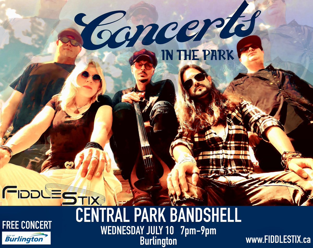 fiddlestix's tweet image. Catch FIDDLESTIX in Burlington, Wednesday July 10th for a free concert at the Central Park Bandshell from 7pm-9pm.
Bring your lawn chairs, some refreshments and your dancing shoes!
All ages!
See you soon Burlington ❤️❤️❤️
#itsalwaysfiddlestix #festivals2024 #yamahamusiccanada
